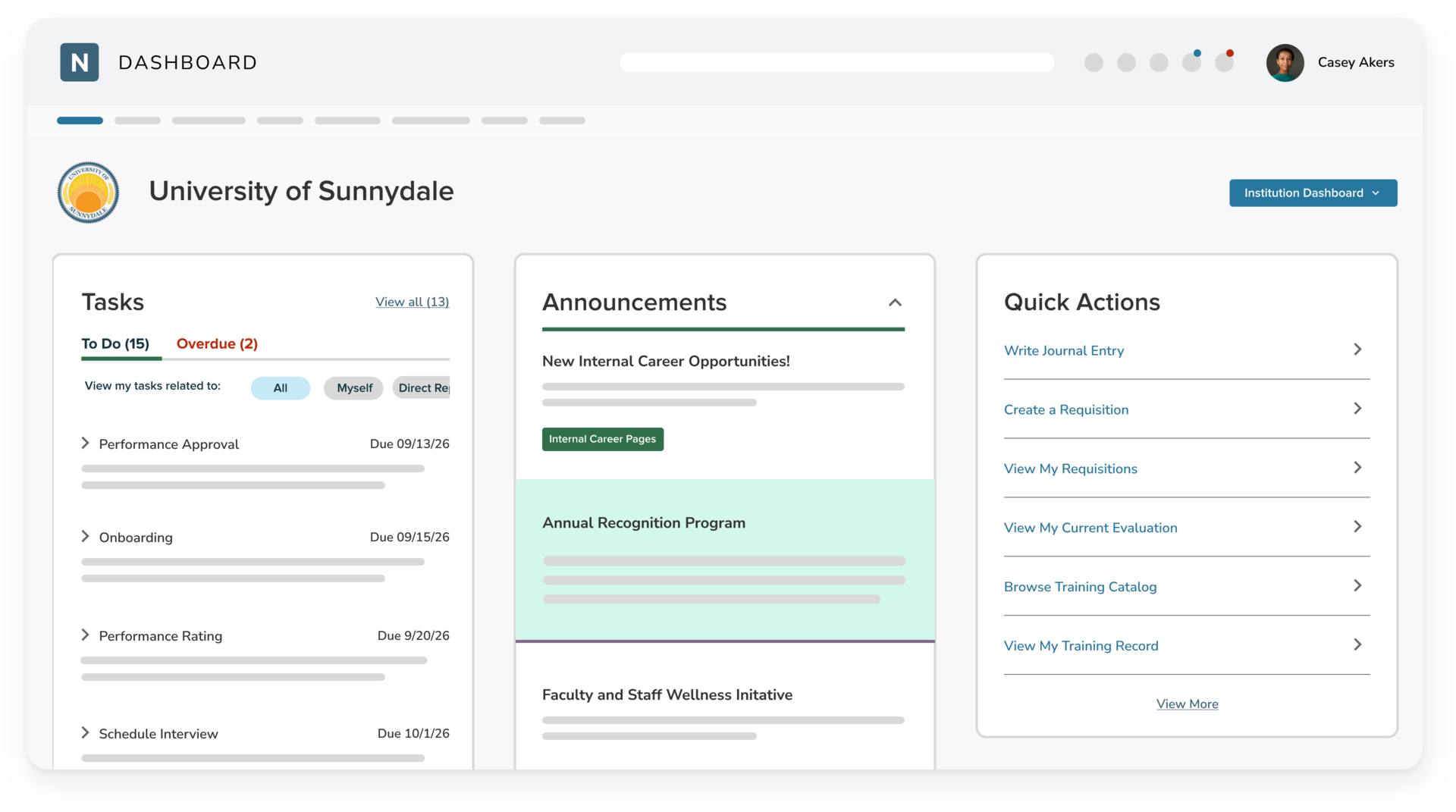 NEOED Platform Dashboard