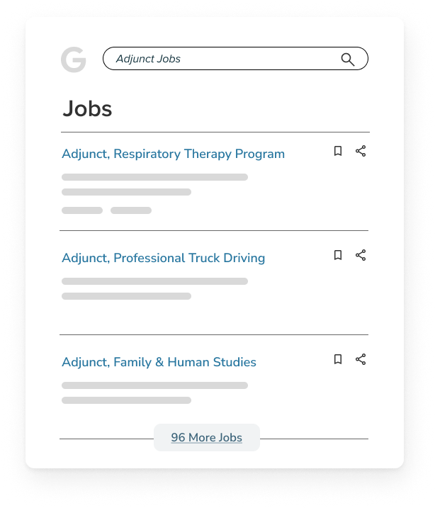 NEOED Job Board Google Search Results