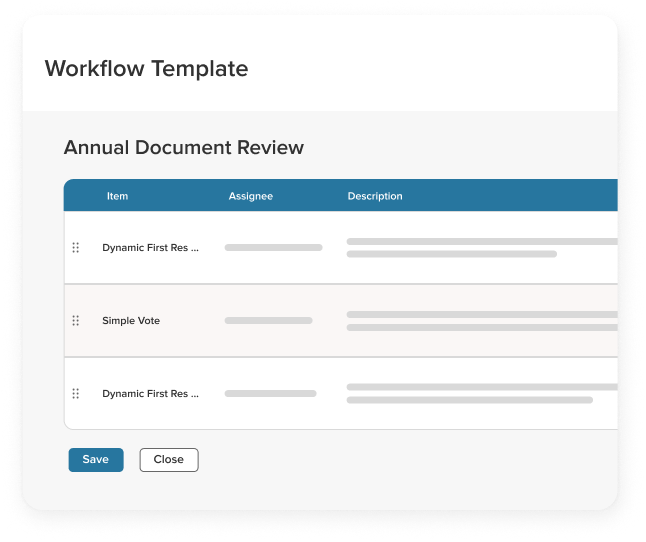 Policy Workflow Template